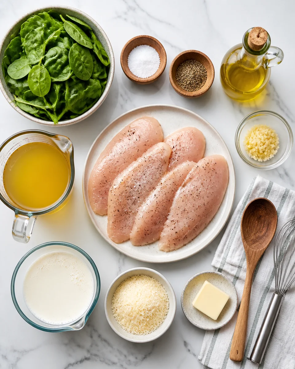 Easy Chicken Florentine — Creamy Spinach Skillet