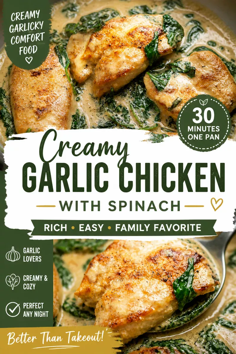 Easy Chicken Florentine — Creamy Spinach Skillet