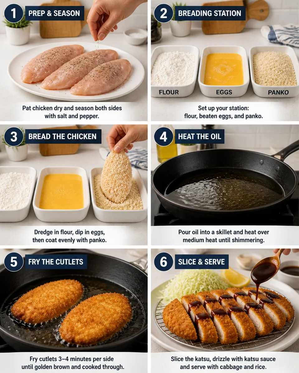 Easy Chicken Katsu — Japanese Breaded Crispy Cutlet