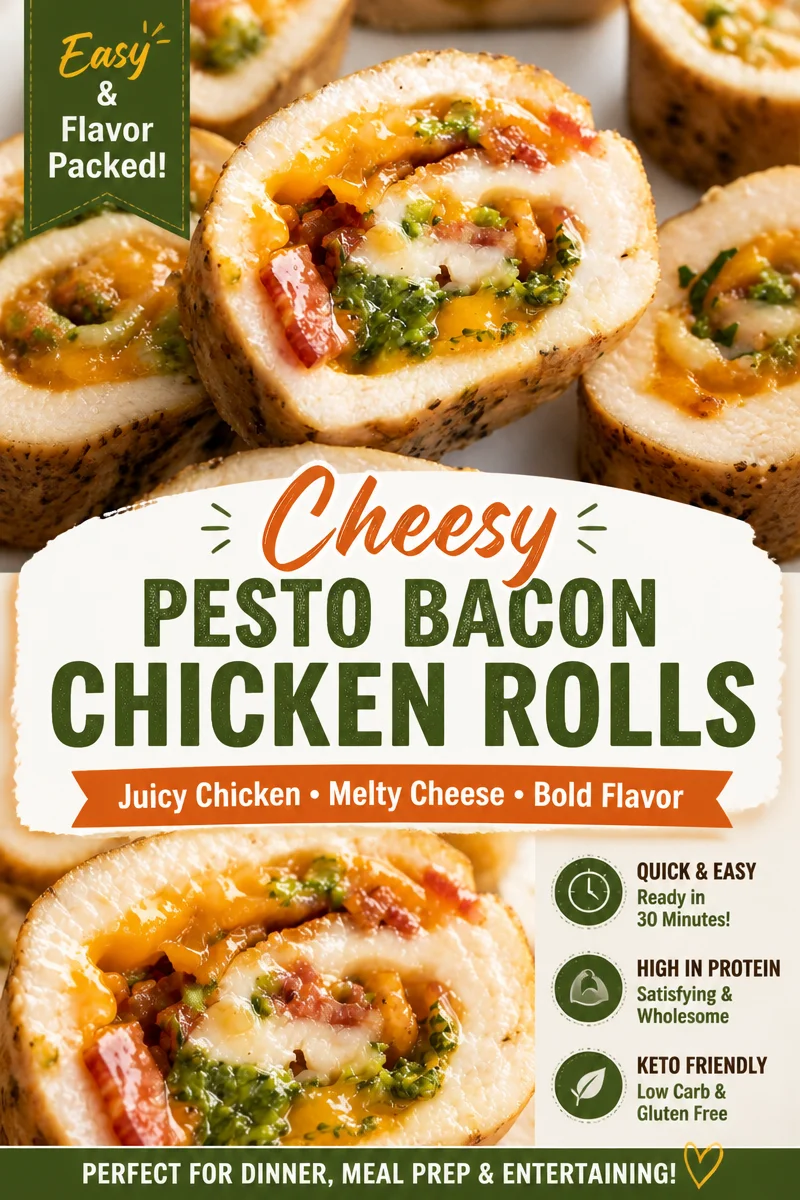 Easy Chicken Roulade — Stuffed Rolled Baked Breast