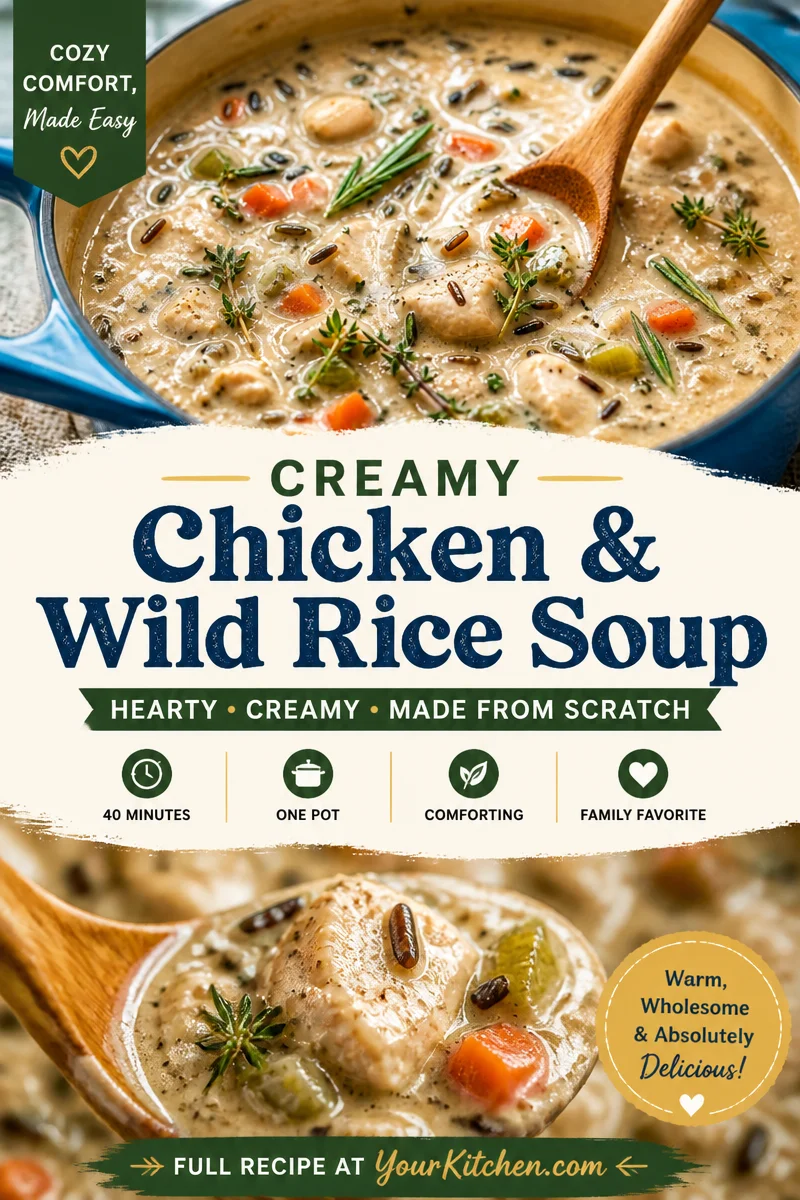 Easy Chicken Wild Rice Soup — Panera Copycat