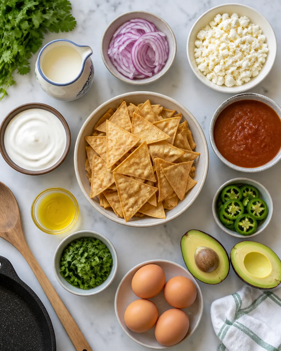 Easy Chilaquiles — Mexican Salsa Tortilla Breakfast