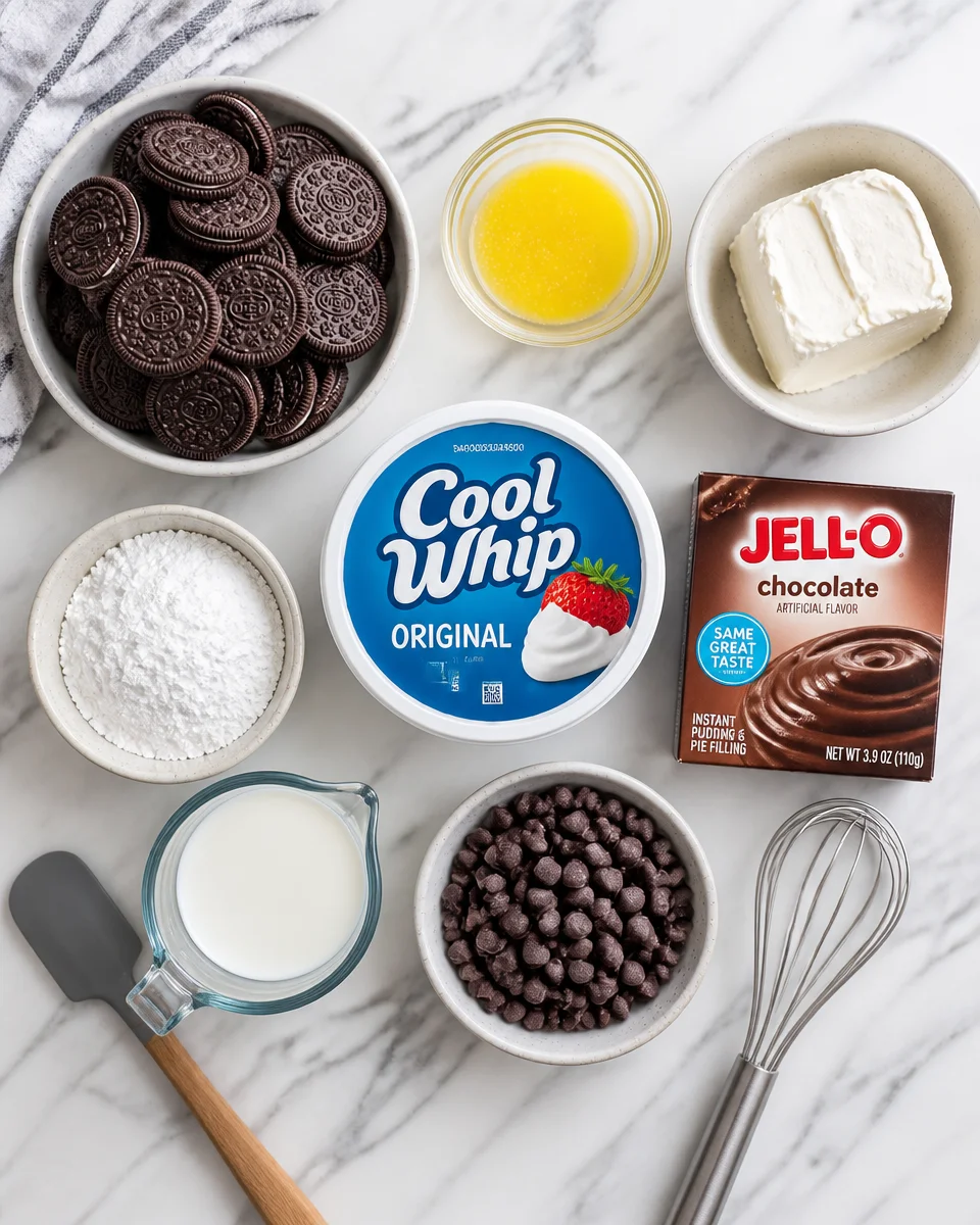 Easy Chocolate Lasagna — No Bake Layered Dessert