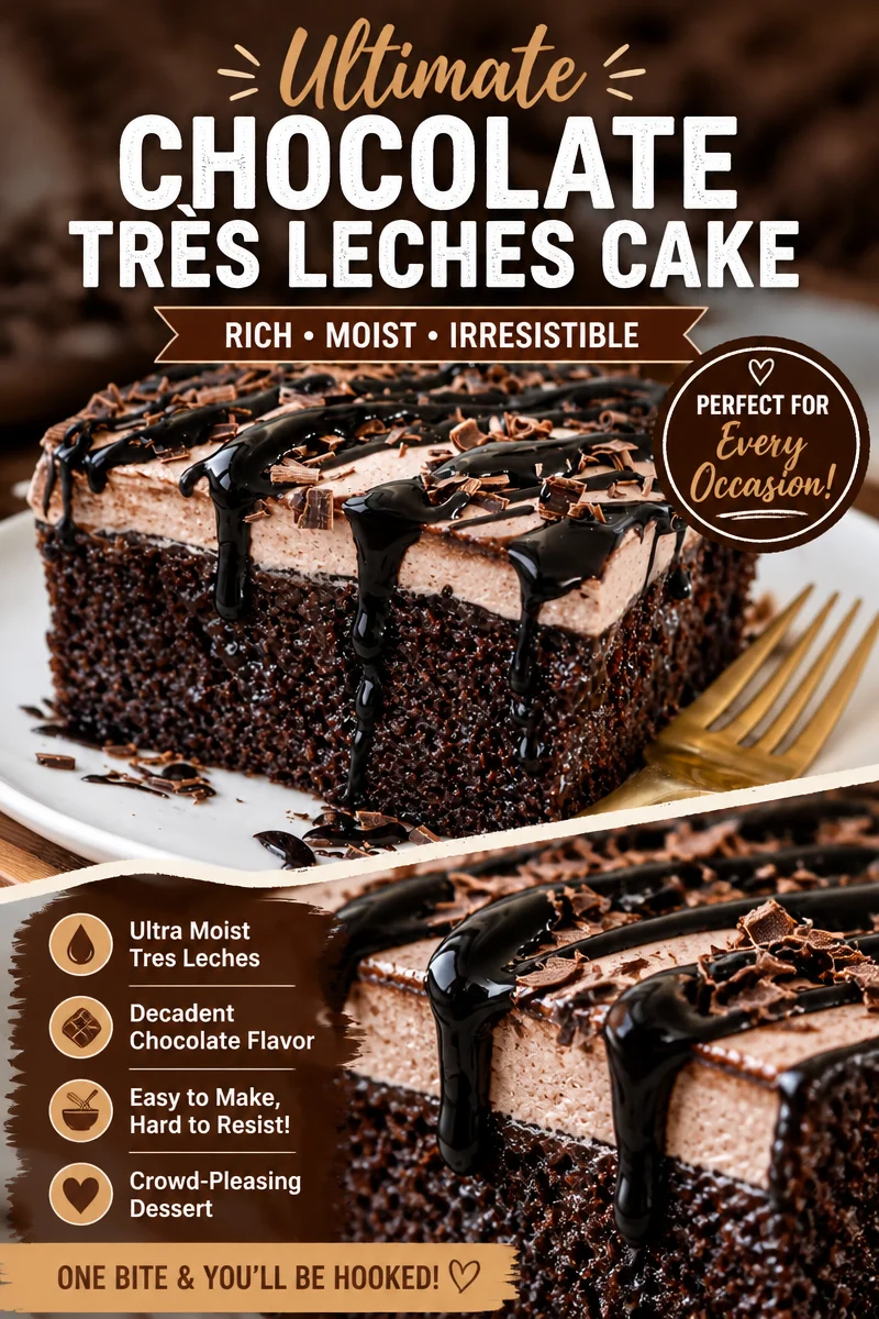Easy Chocolate Poke Cake — Fudgy Pudding Dessert