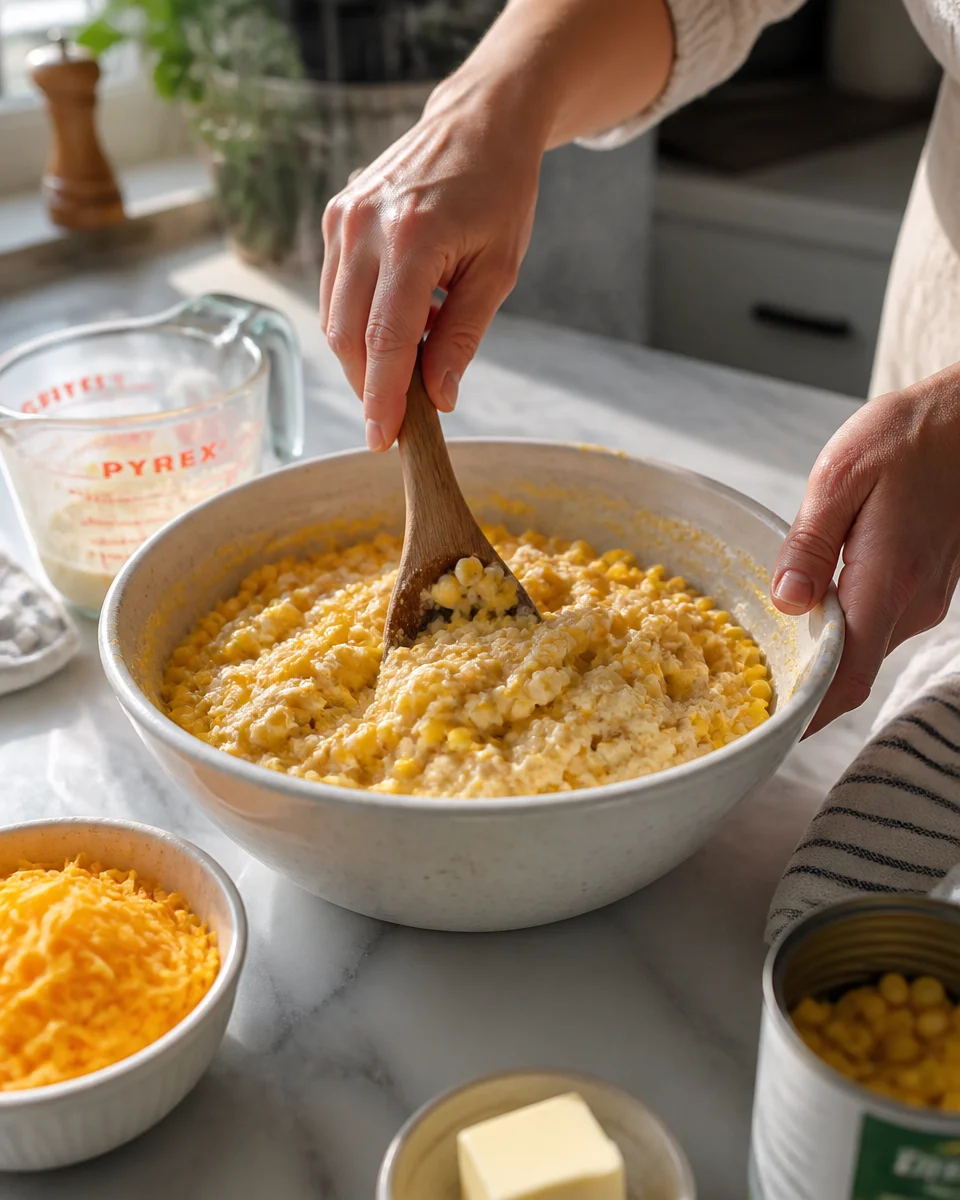 Easy Corn Casserole — Jiffy Mix Cheesy Side Dish