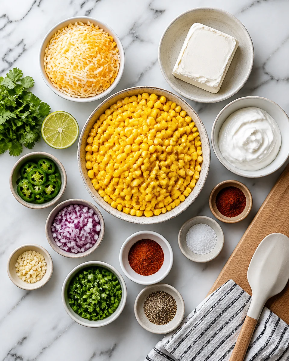 Easy Corn Dip — Hot Cheesy Roasted Corn Appetizer