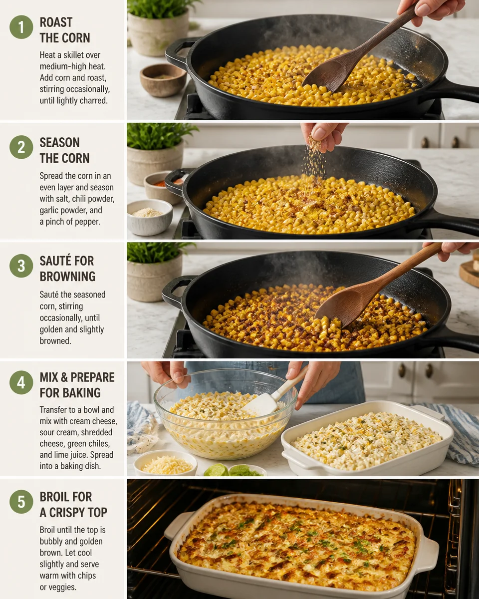 Easy Corn Dip — Hot Cheesy Roasted Corn Appetizer