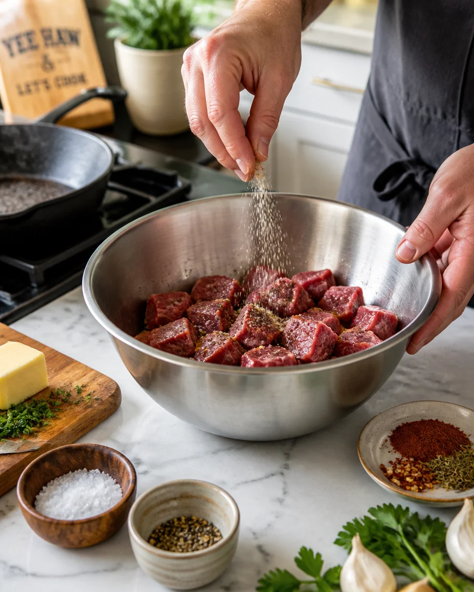 Easy Cowboy Butter Steak Bites — Cast Iron Skillet