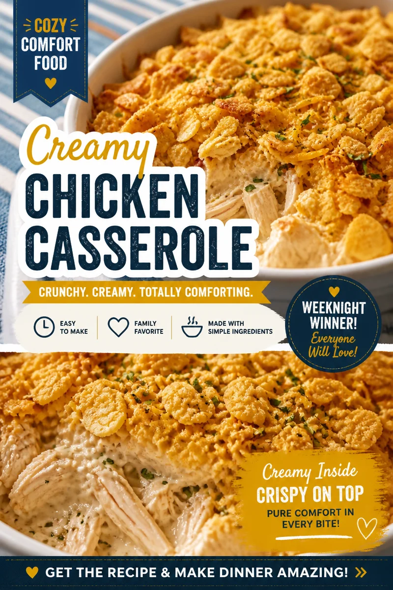 Easy Crack Chicken Casserole — Creamy Ranch Baked Dinner
