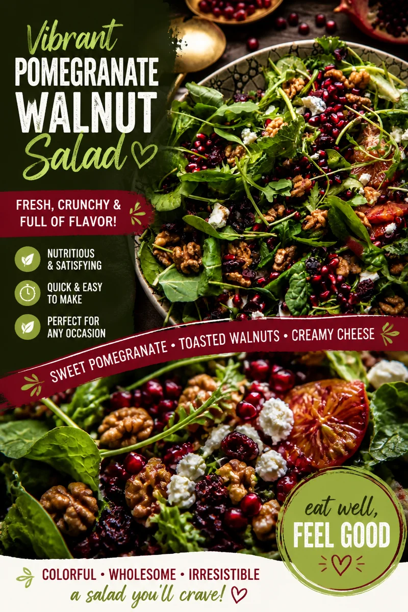Easy Cranberry Walnut Salad — Holiday Tossed