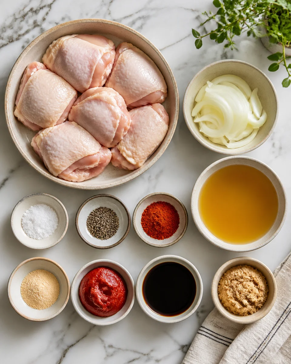 Easy Crockpot Chicken Thighs — Tender Slow Cooker Recipe