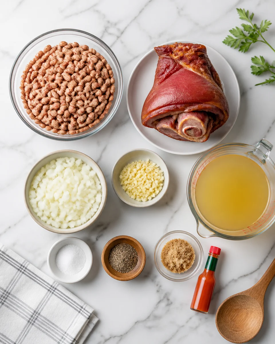 Easy Crockpot Ham and Beans — Southern Slow Cooker