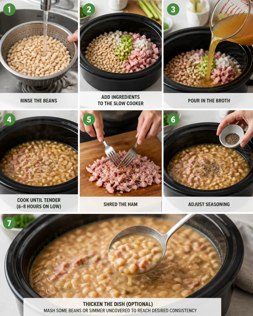 Easy Crockpot Ham and Beans — Southern Slow Cooker