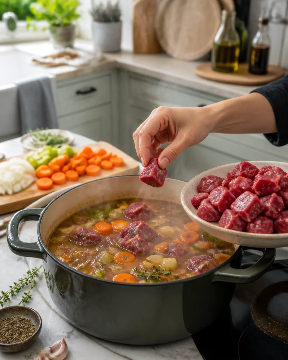 Easy Crockpot Vegetable Beef Soup — Hearty Slow Cooker