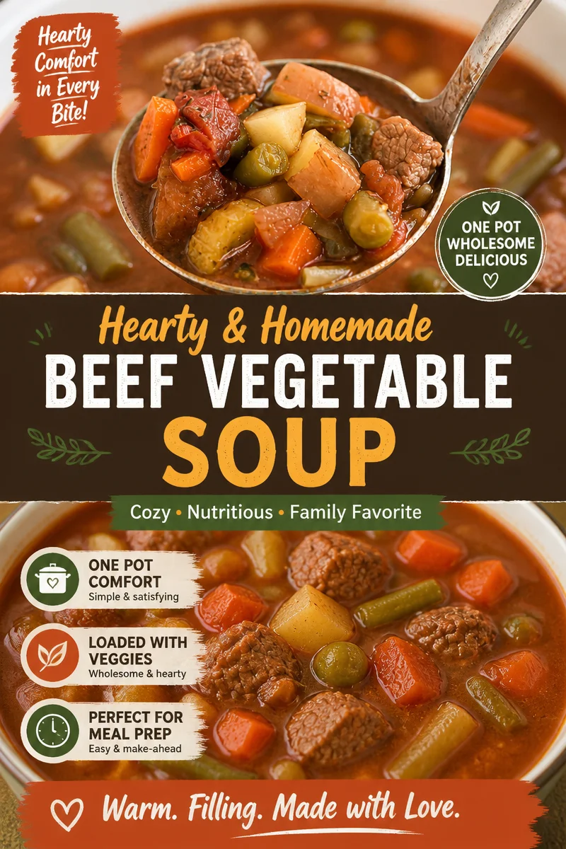 Easy Crockpot Vegetable Beef Soup — Hearty Slow Cooker