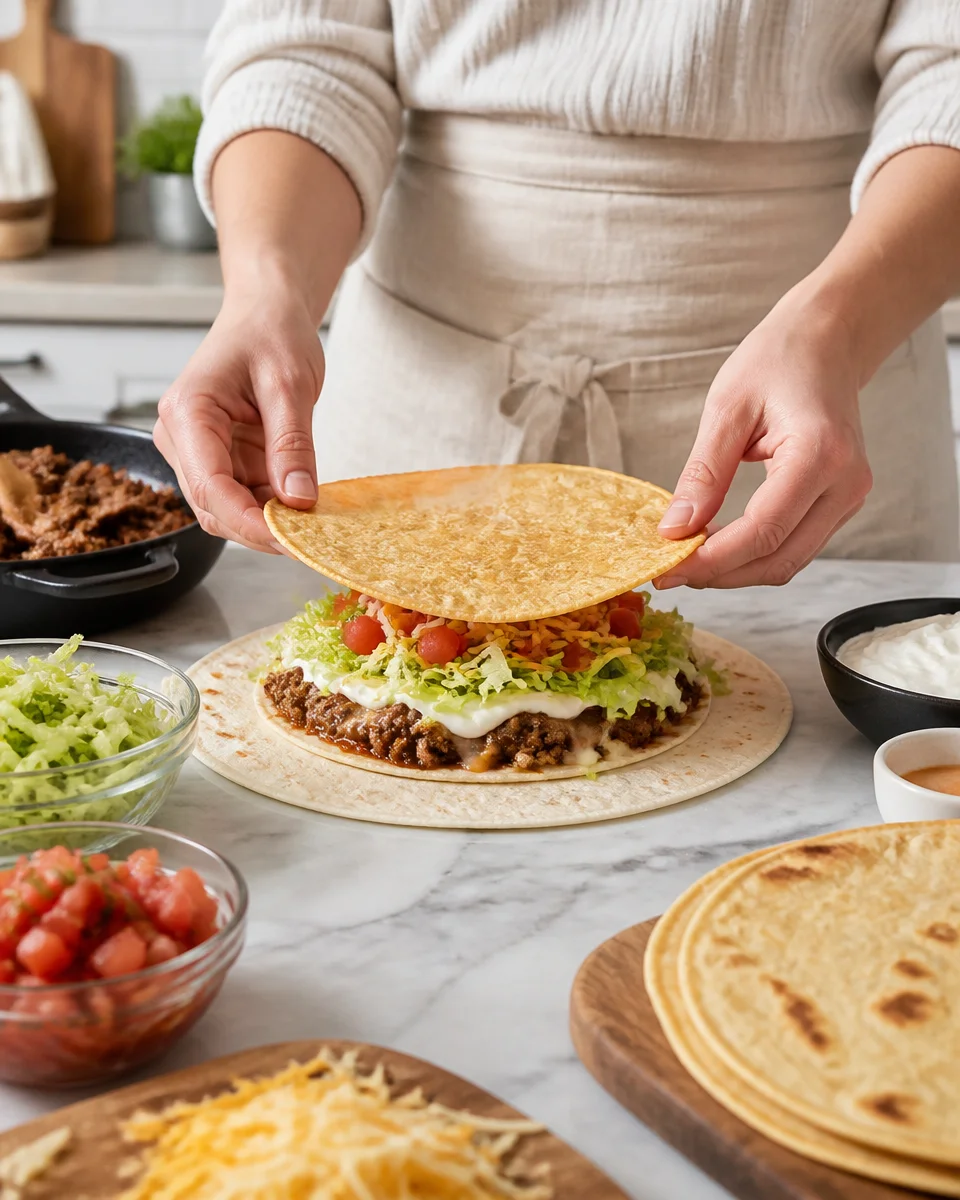 Easy Crunchwrap Supreme — Taco Bell Copycat Homemade