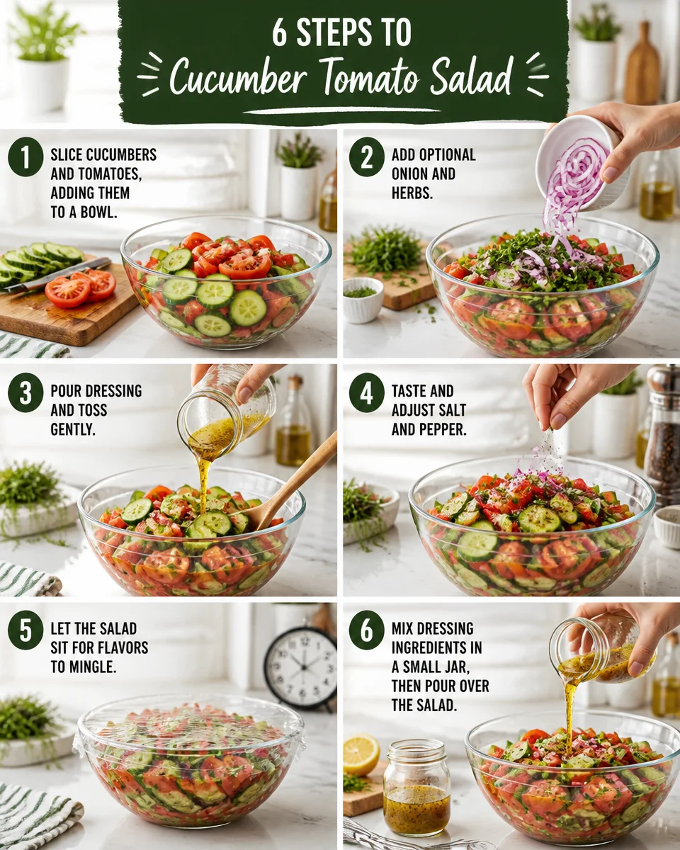 Easy Cucumber Tomato Salad — Light Summer Side Dish
