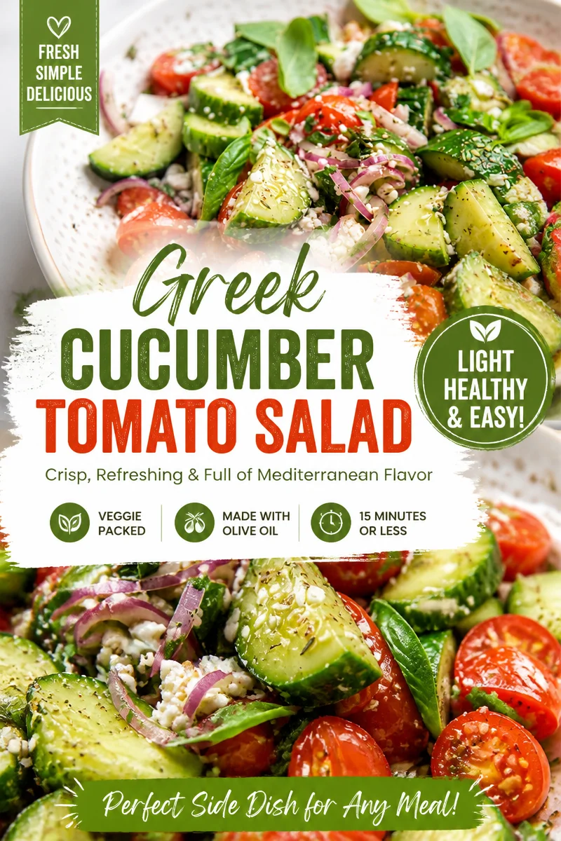 Easy Cucumber Tomato Salad — Light Summer Side Dish