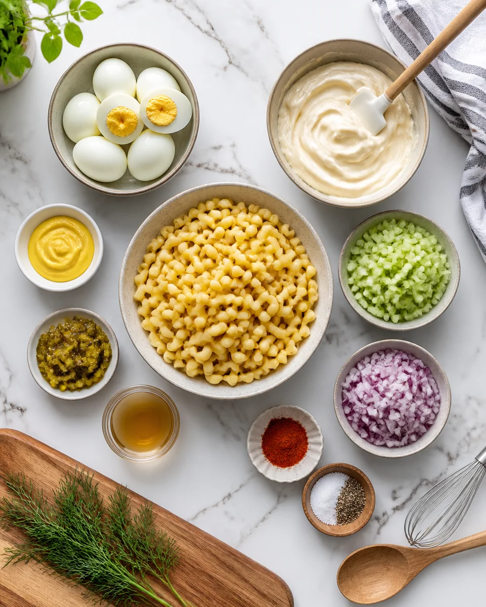 Easy Deviled Egg Pasta Salad