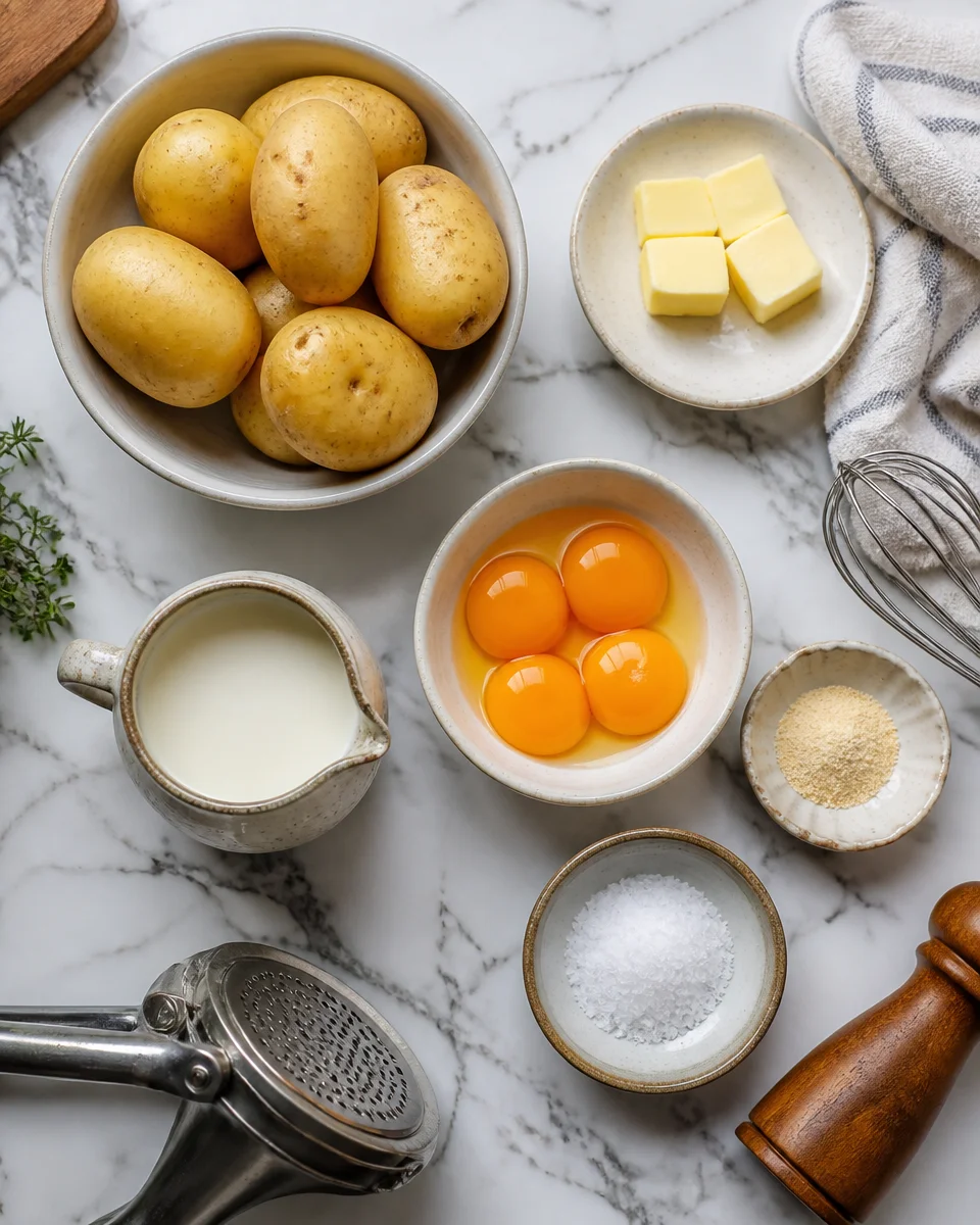Easy Duchess Potatoes — Piped Oven Baked