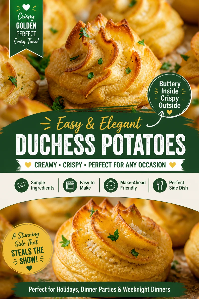 Easy Duchess Potatoes — Piped Oven Baked