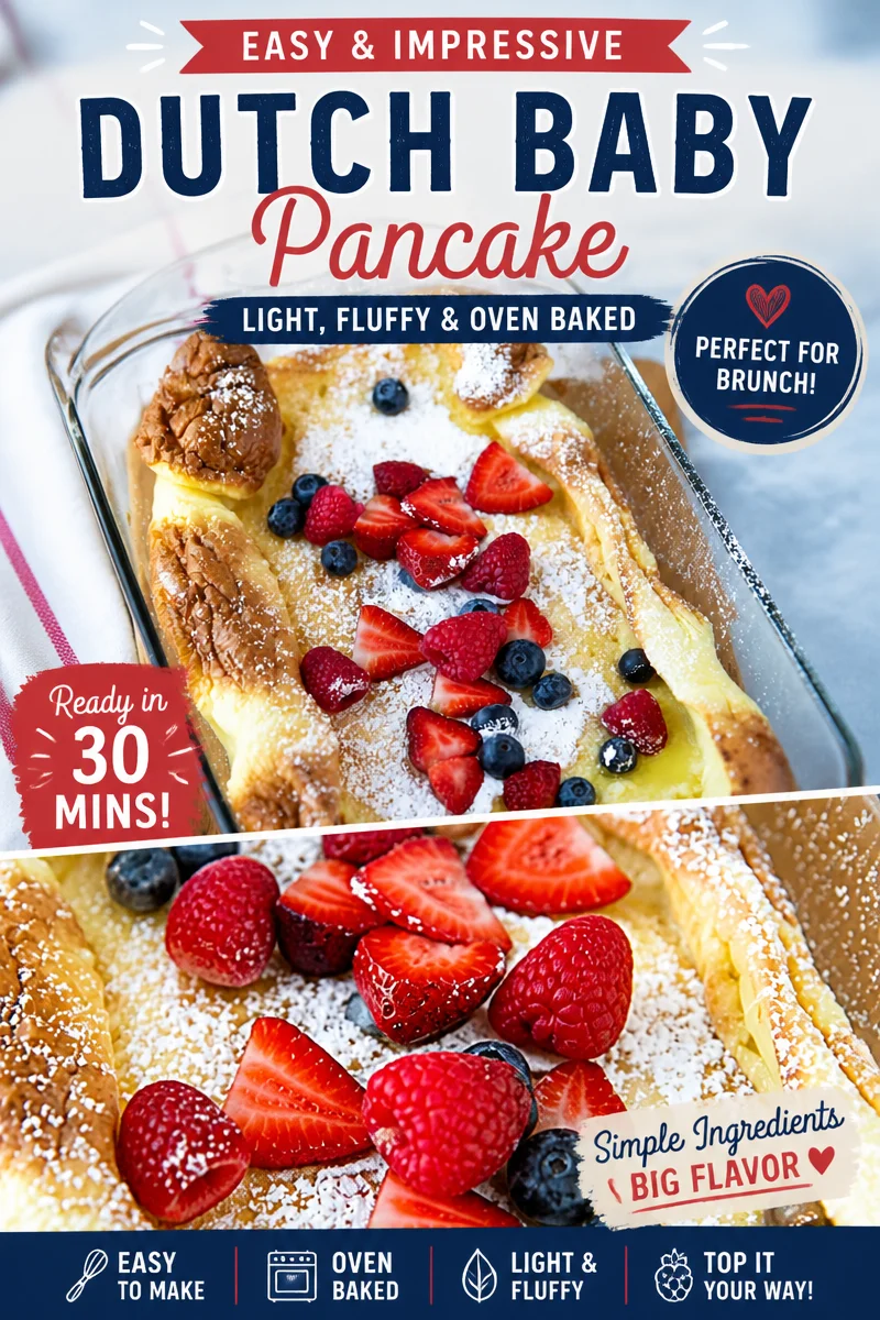 Easy Dutch Baby Pancake — One Pan Oven Pancake