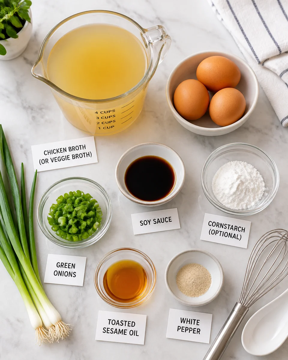 Easy Egg Drop Soup — Chinese Restaurant Style
