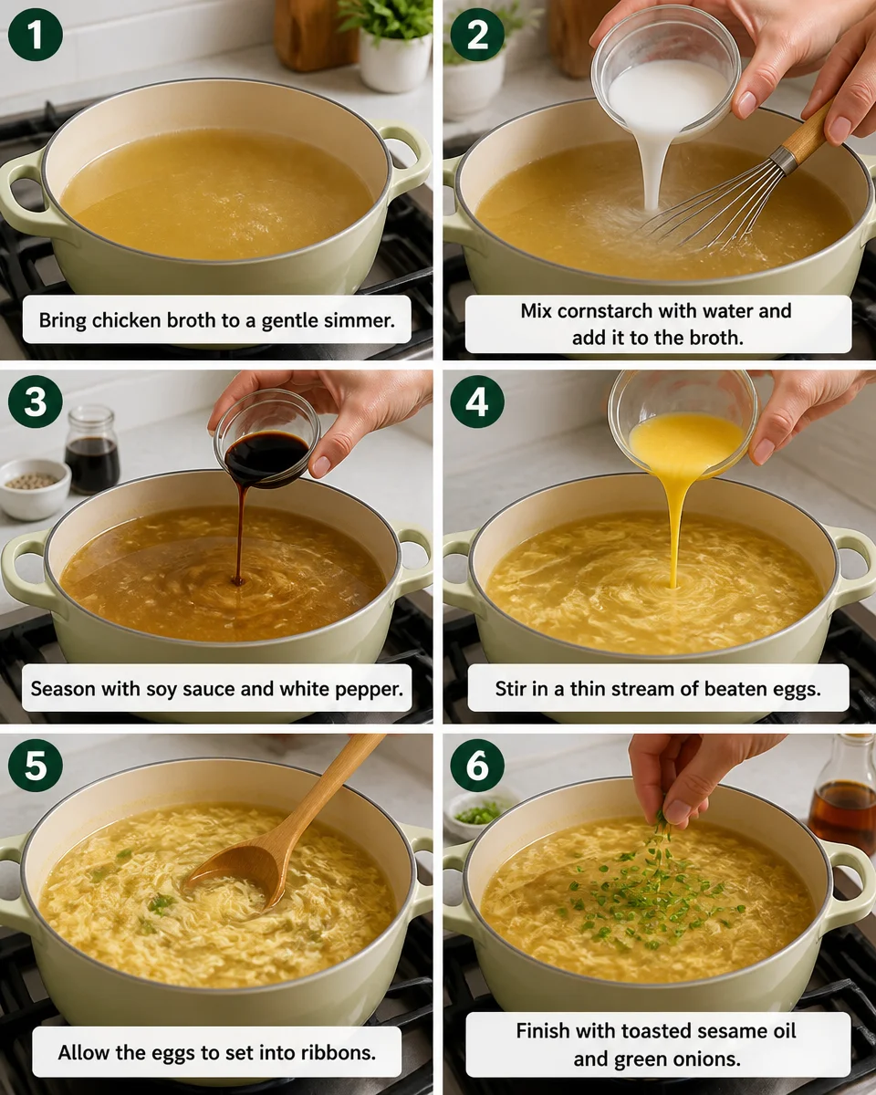 Easy Egg Drop Soup — Chinese Restaurant Style