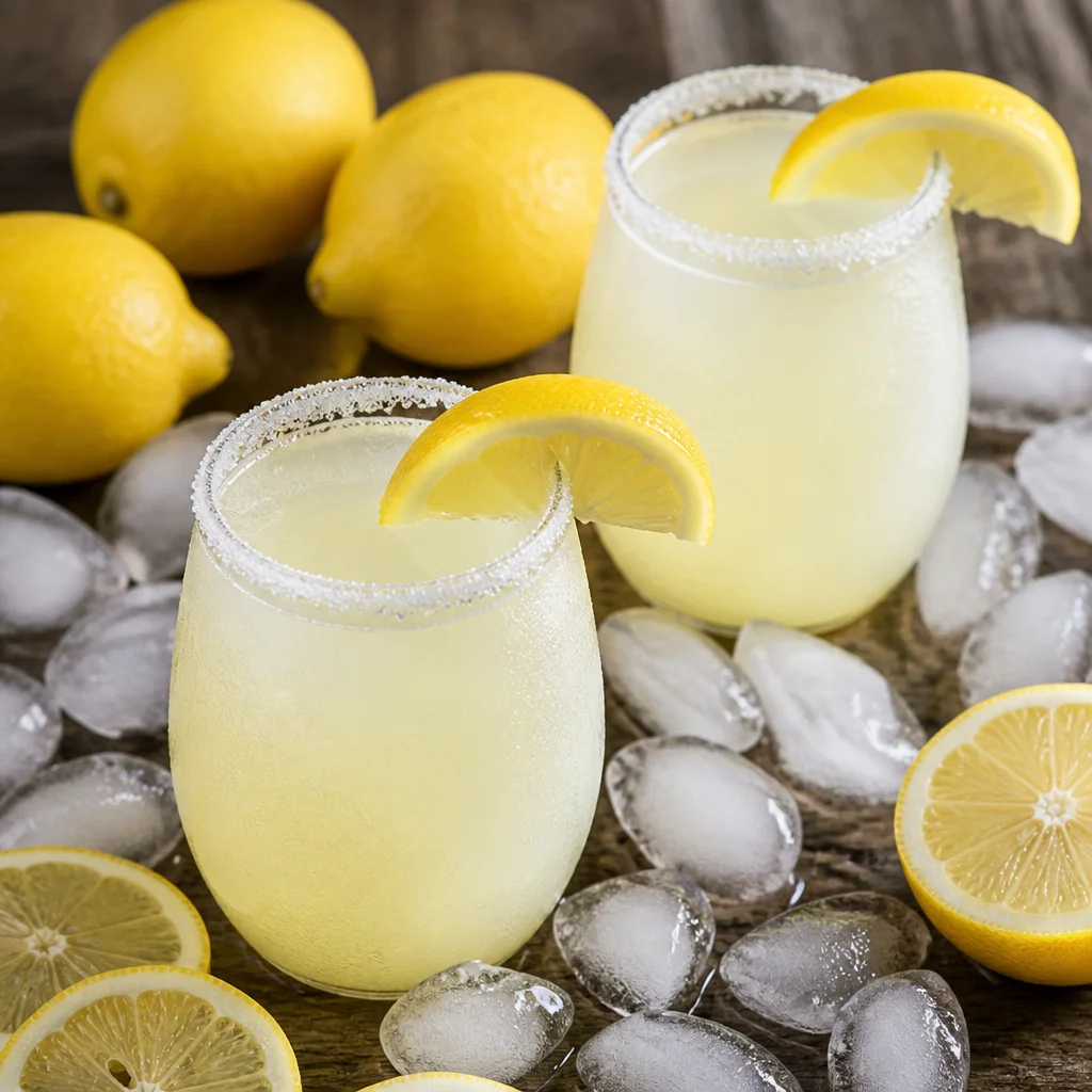 Refreshing Easy Frozen Lemonade slushie perfect for summer picnics and parties