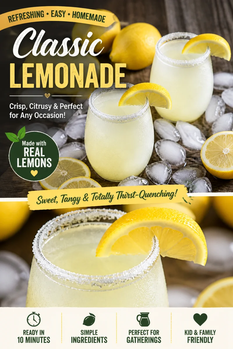 Easy Frozen Lemonade — Slushie Style Summer Drink