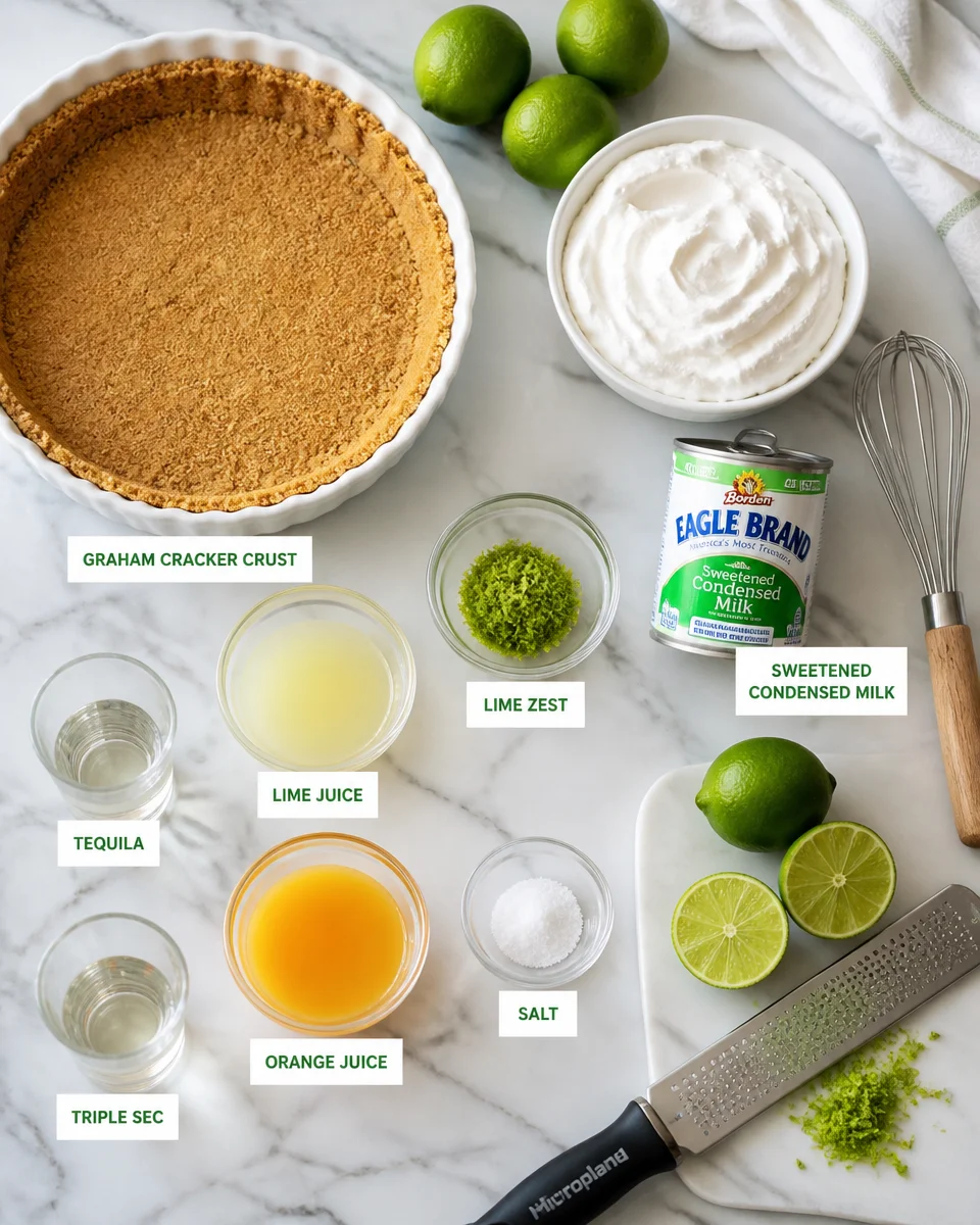 Easy Frozen Margarita Pie — No Bake Summer Dessert