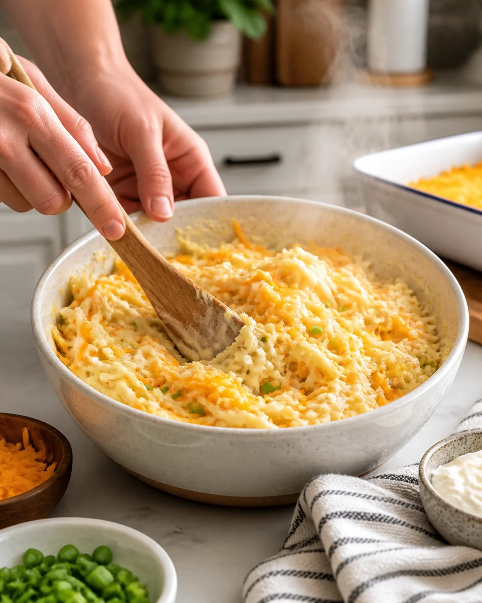Easy Funeral Potatoes — Cheesy Hash Brown Casserole
