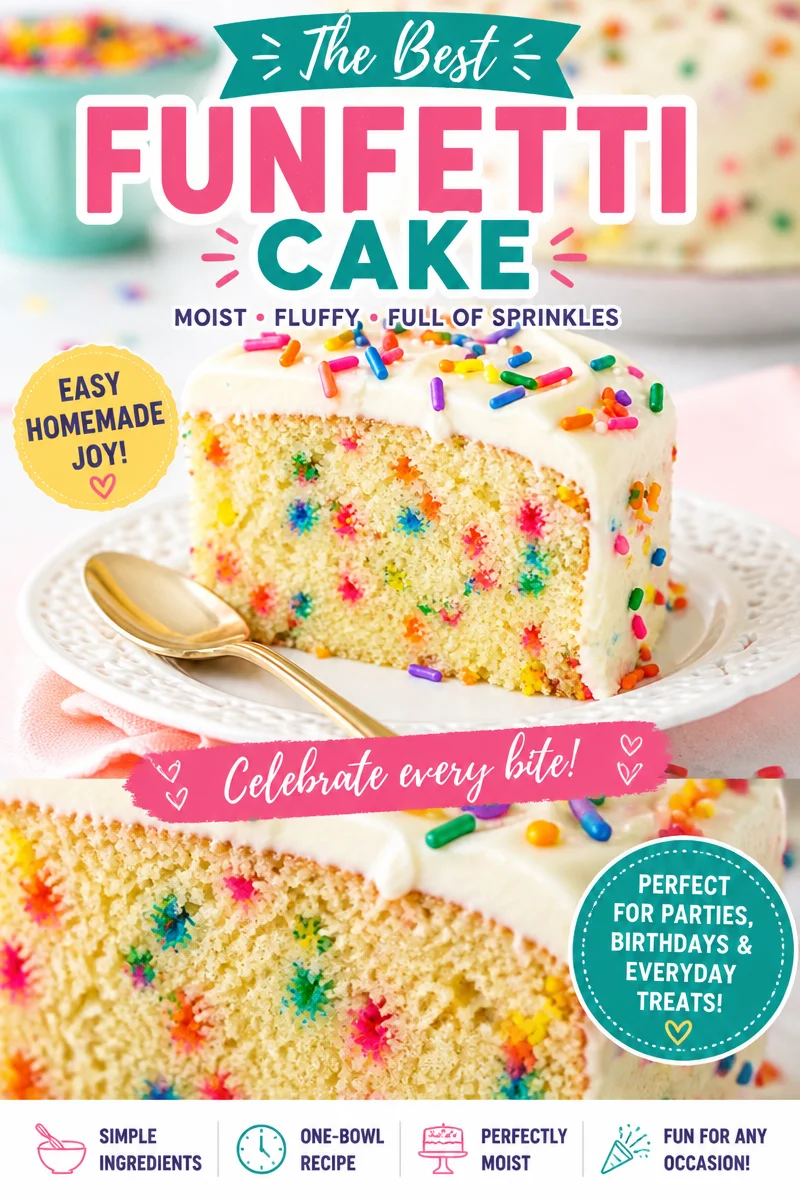 Easy Funfetti Cake — Birthday Confetti Recipe