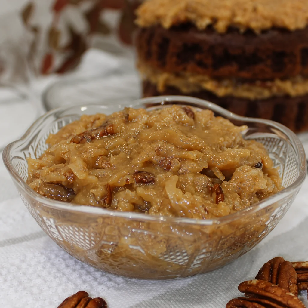 Delicious Easy German Chocolate Cake with Coconut Pecan Frosting