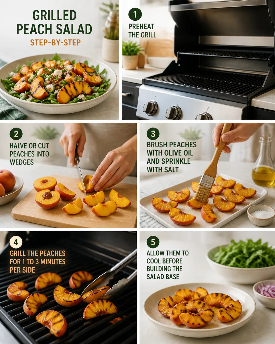Easy Grilled Peach Salad — Summer Burrata Recipe