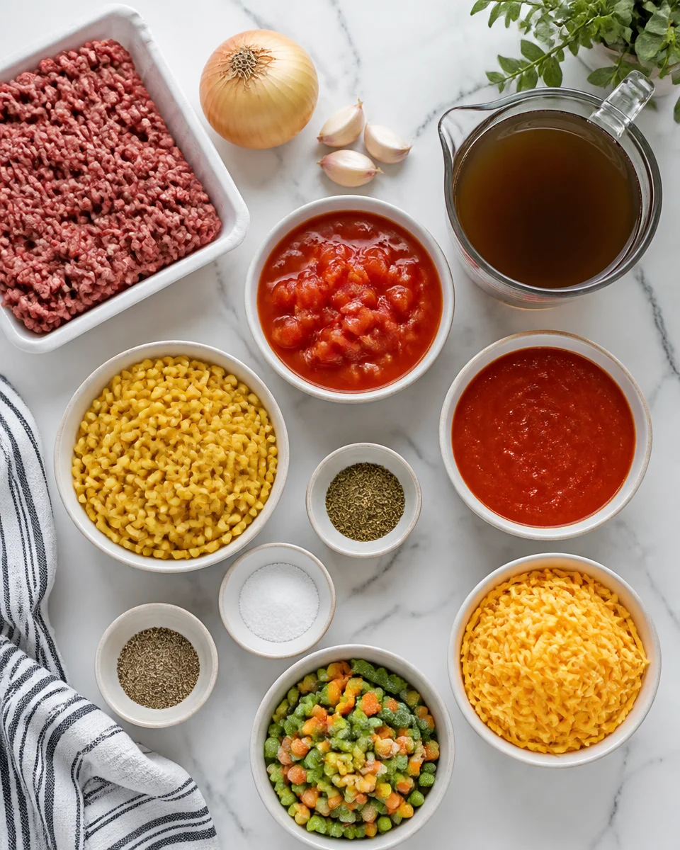 Easy Hamburger Macaroni Soup — One Pot Comfort Dinner