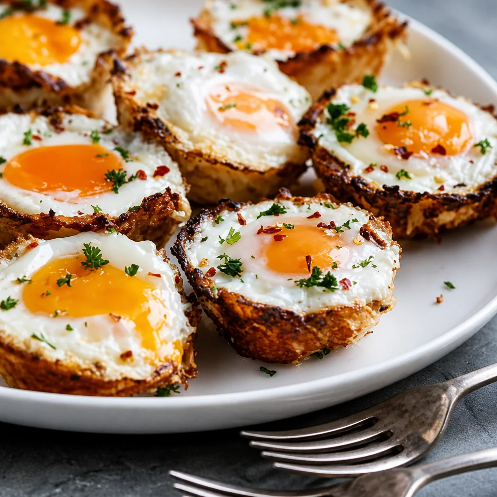 Delicious Easy Hash Brown Egg Cups for a low carb breakfast - healthy and convenient!