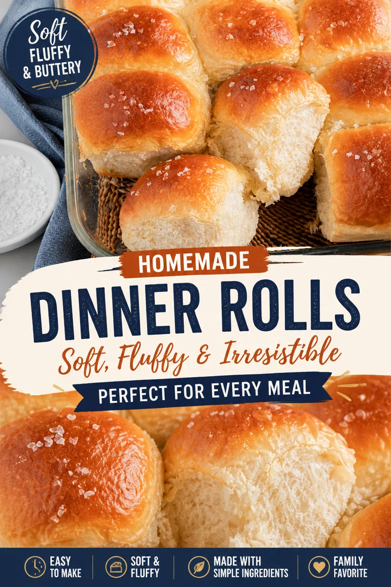 Easy Homemade Dinner Rolls — Soft Fluffy One Hour