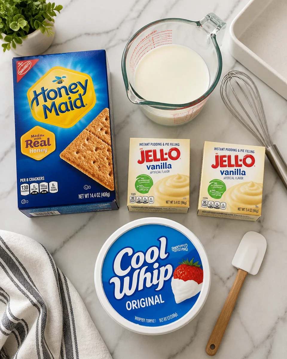 Easy Icebox Cake — No Bake Graham Cracker Dessert