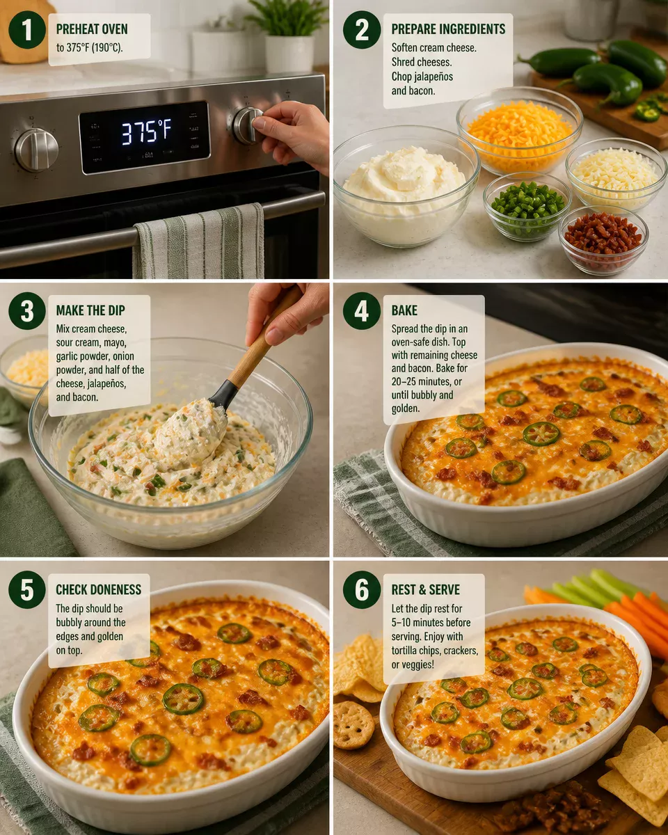 Easy Jalapeno Popper Dip — Hot Cheesy Appetizer