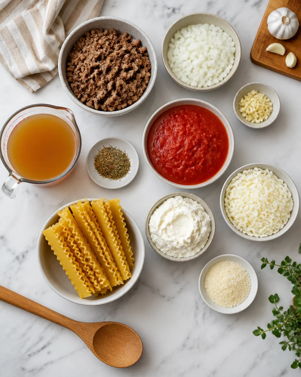Easy Lasagna Soup — One Pot Stovetop Dinner