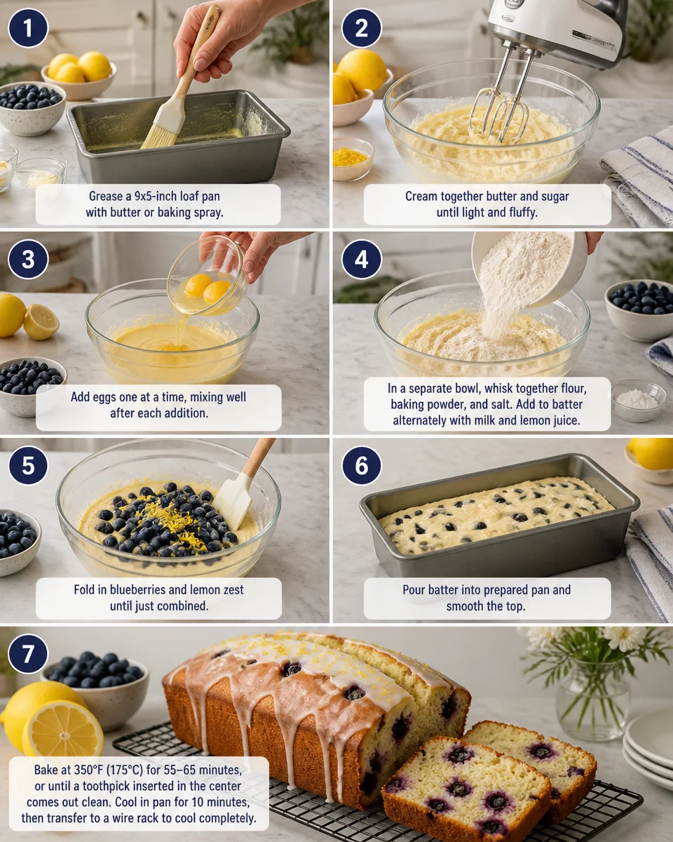 Easy Lemon Blueberry Pound Cake — Moist Dense Recipe
