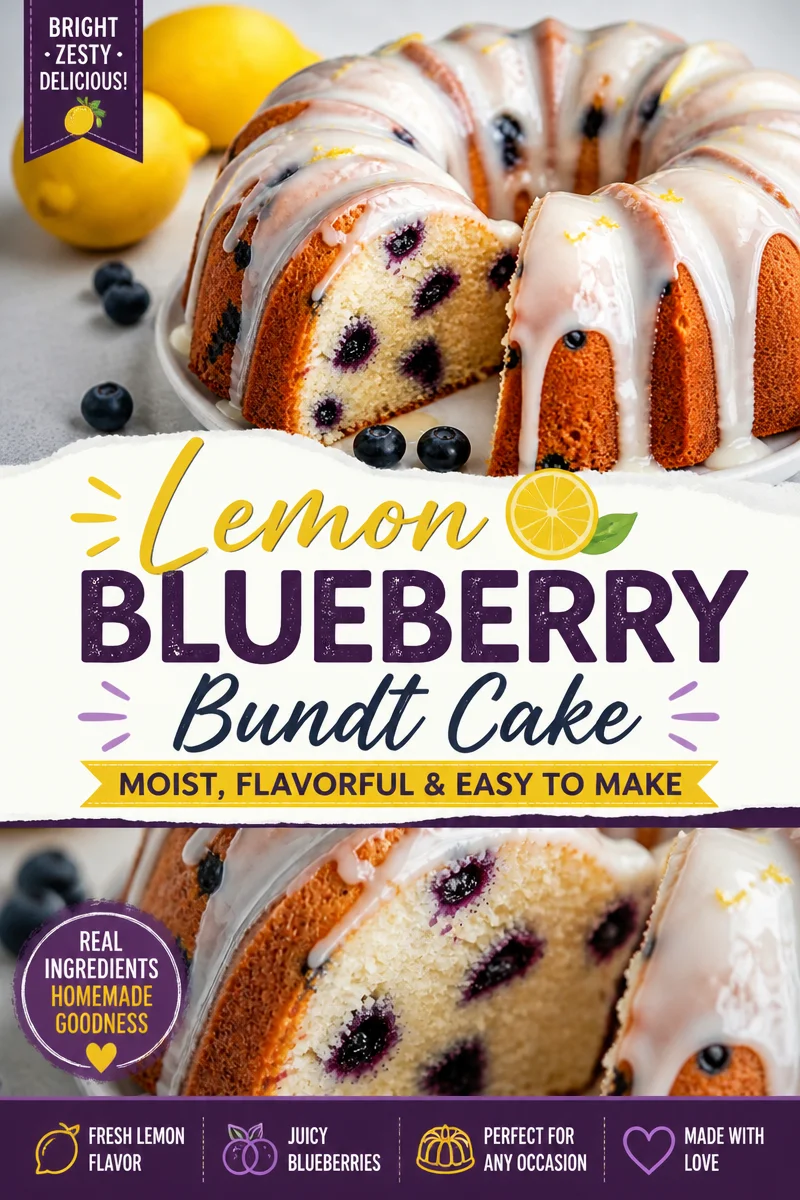 Easy Lemon Blueberry Pound Cake — Moist Dense Recipe