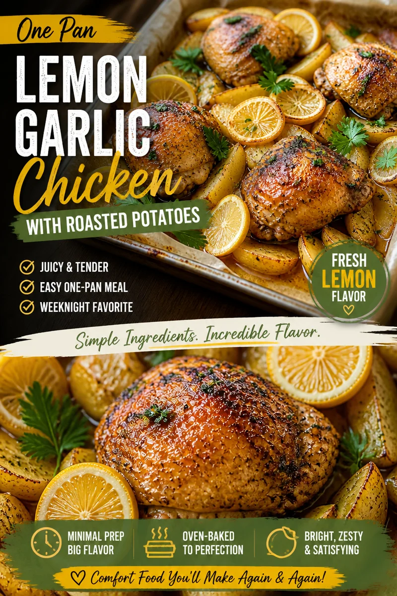 Easy Lemon Herb Chicken Thighs — Sheet Pan Roasted
