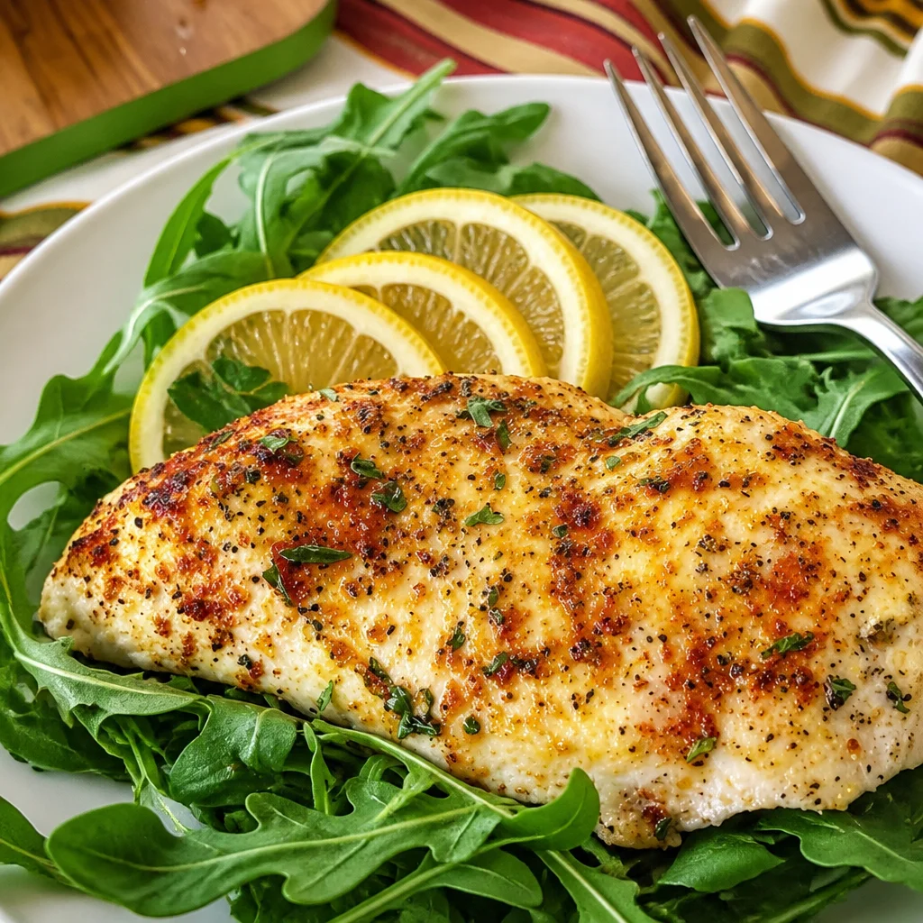 Juicy Easy Lemon Pepper Chicken baked to perfection with lemon seasoning.