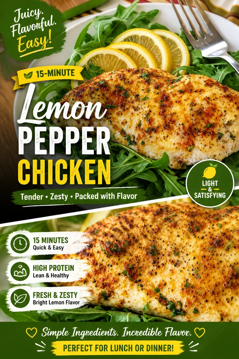 Easy Lemon Pepper Chicken — Juicy Oven Baked