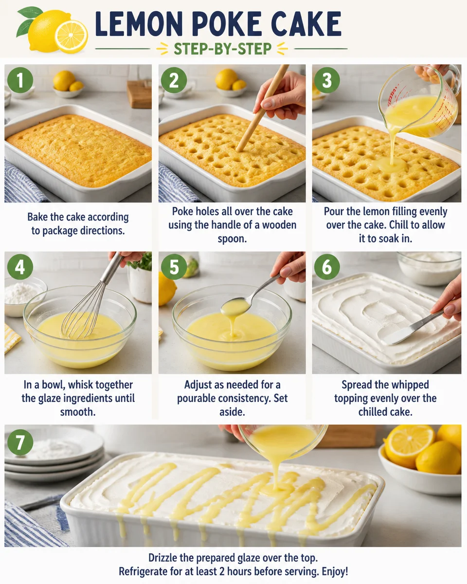Easy Lemon Poke Cake — Bright Citrus Dessert