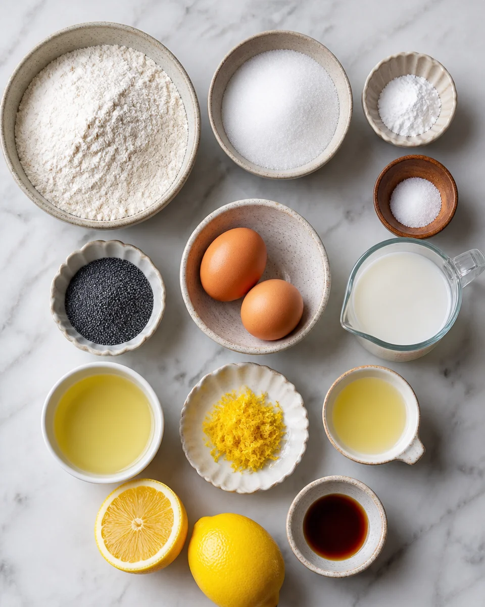 Easy Lemon Poppy Seed Muffins — Bright Bakery Style