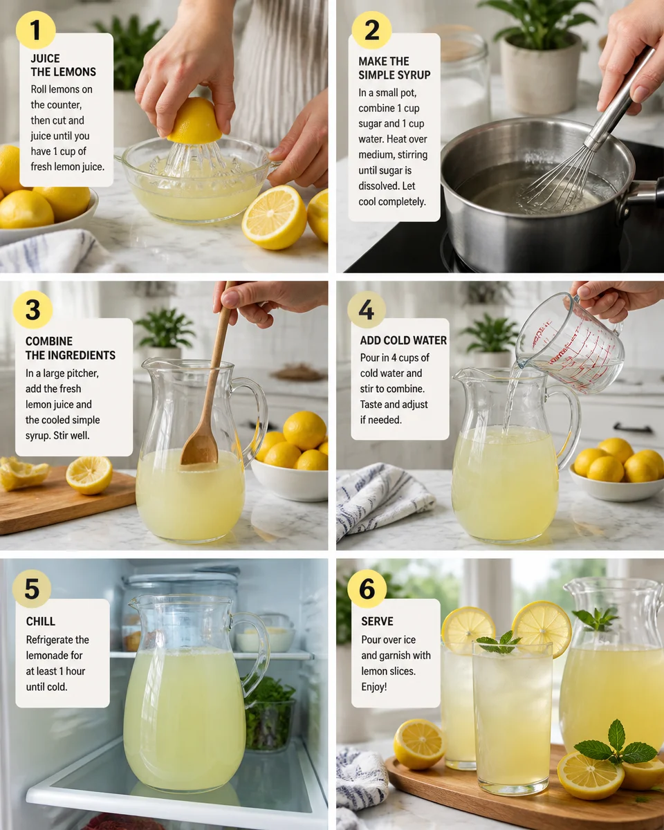 Easy Lemonade Recipe — Homemade Fresh Squeezed