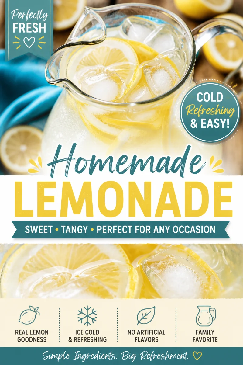 Easy Lemonade Recipe — Homemade Fresh Squeezed